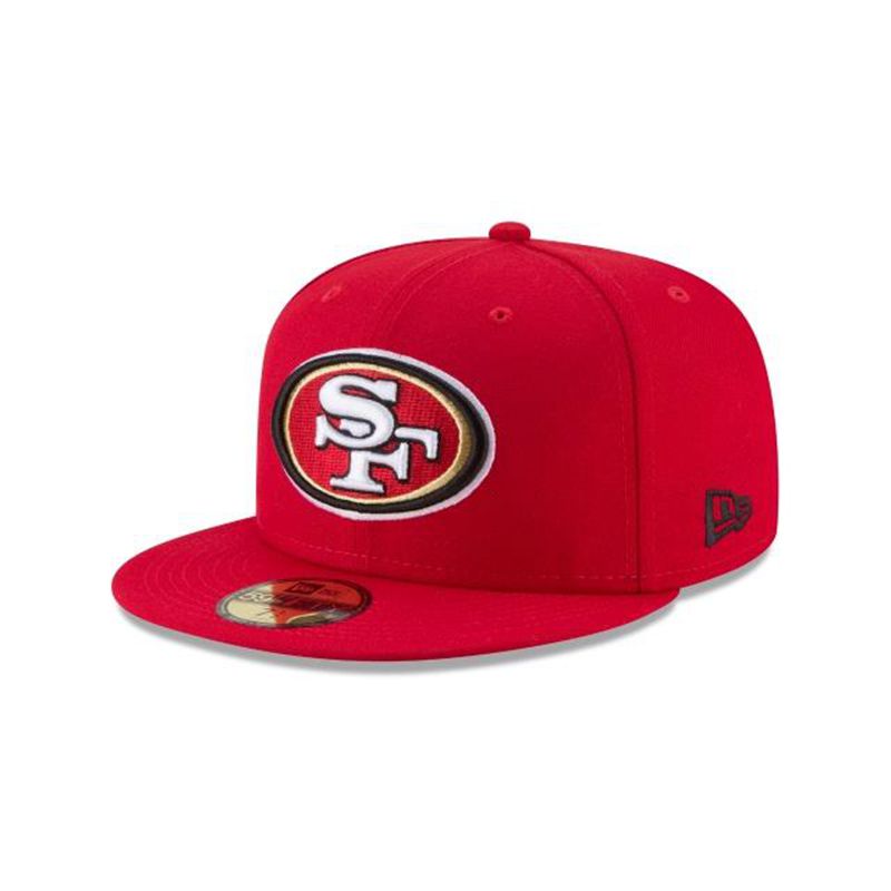 NFL San Francisco 49ers 59Fifty Fitted (HWO6396) - Red New Era Caps